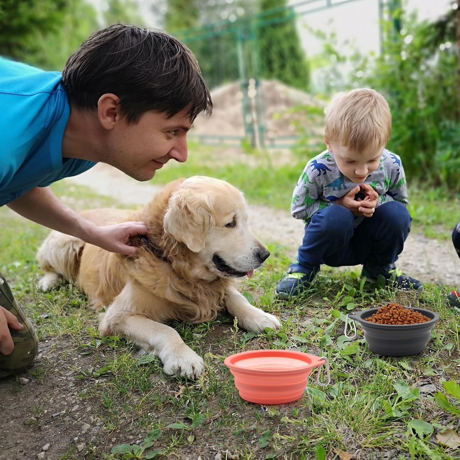 SLSON 2 Pack Dog Collapsible Bowl Large Portable | PetNestUK