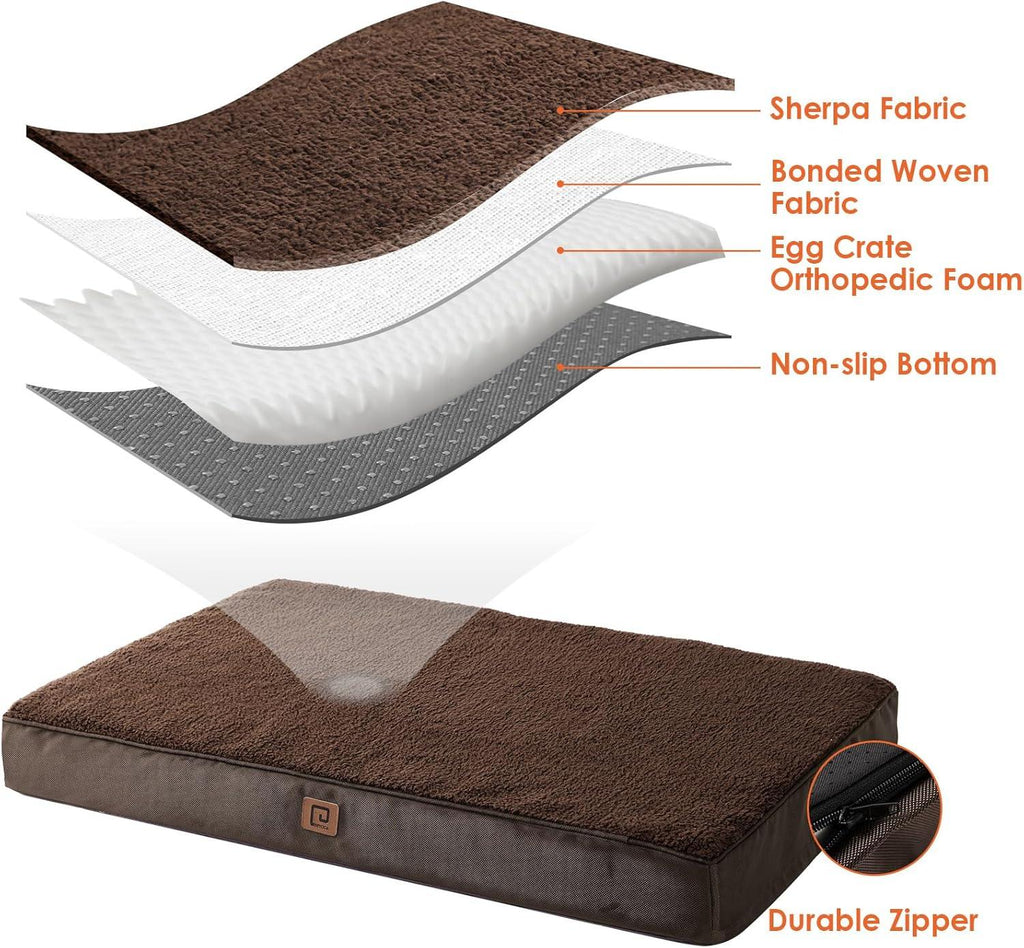 EHEYCIGA Foam Dog Mattress with Removable Cover