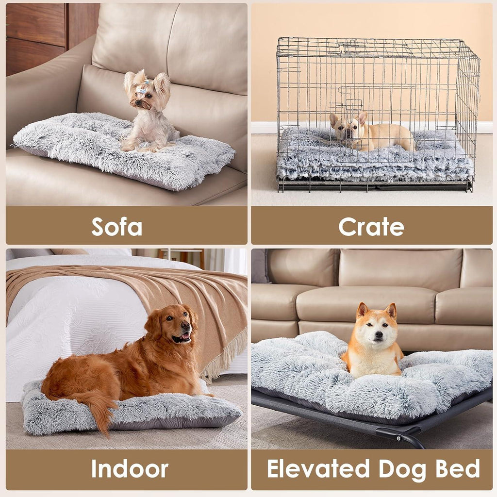 EHEYCIGA Calming Dog Bed Medium, Fluffy Anti | PetNestUK