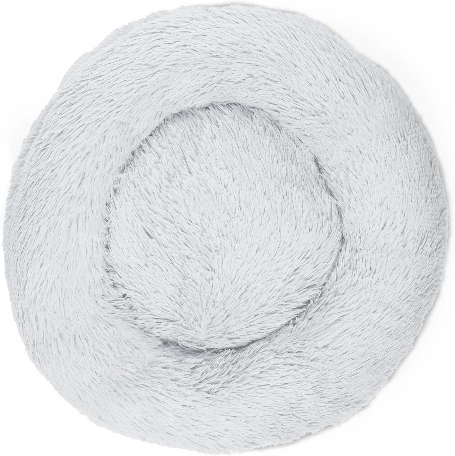 Woof & Whiskers Donut Beds For Dogs Grey Dog Bed | PetNestUK