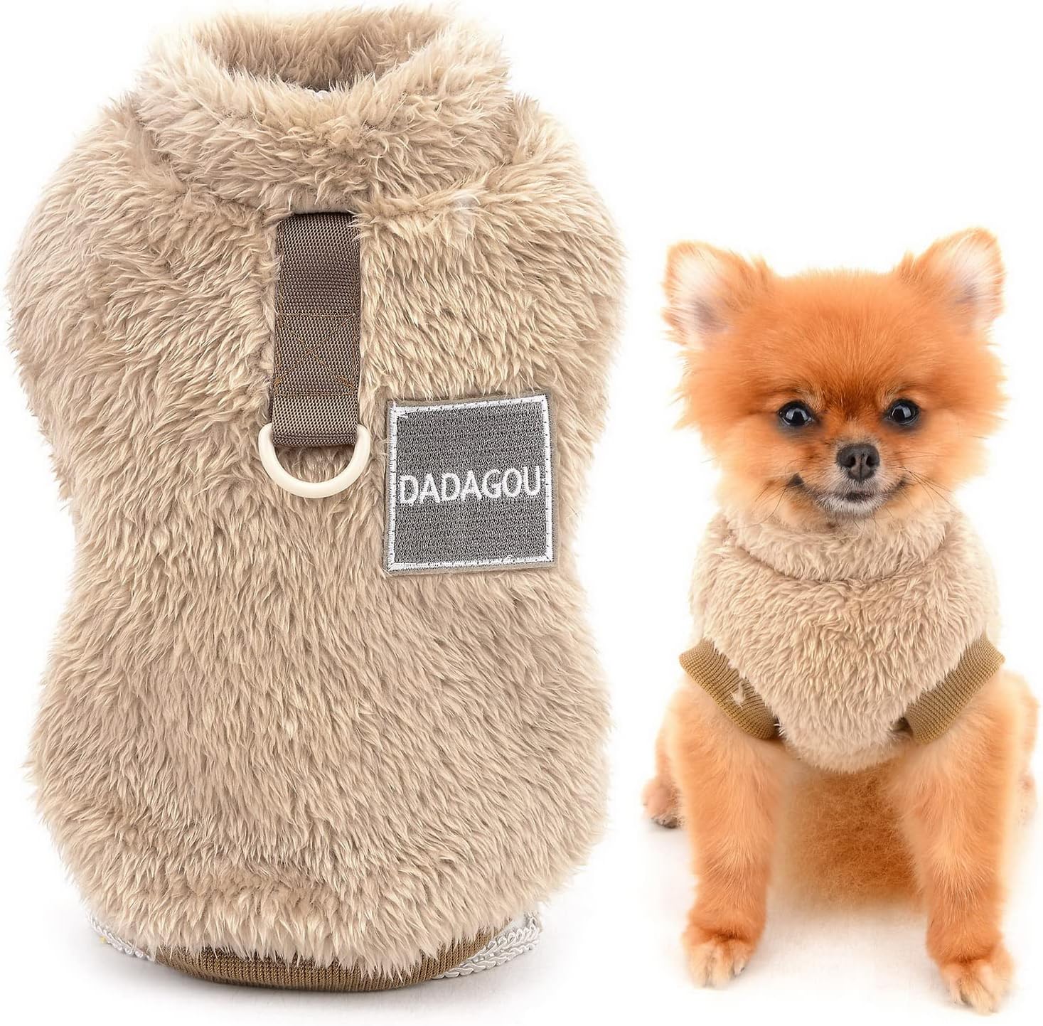 SMALLLEE_LUCKY_STORE Pet Sherpa Fleece Jumper | PetNestUK