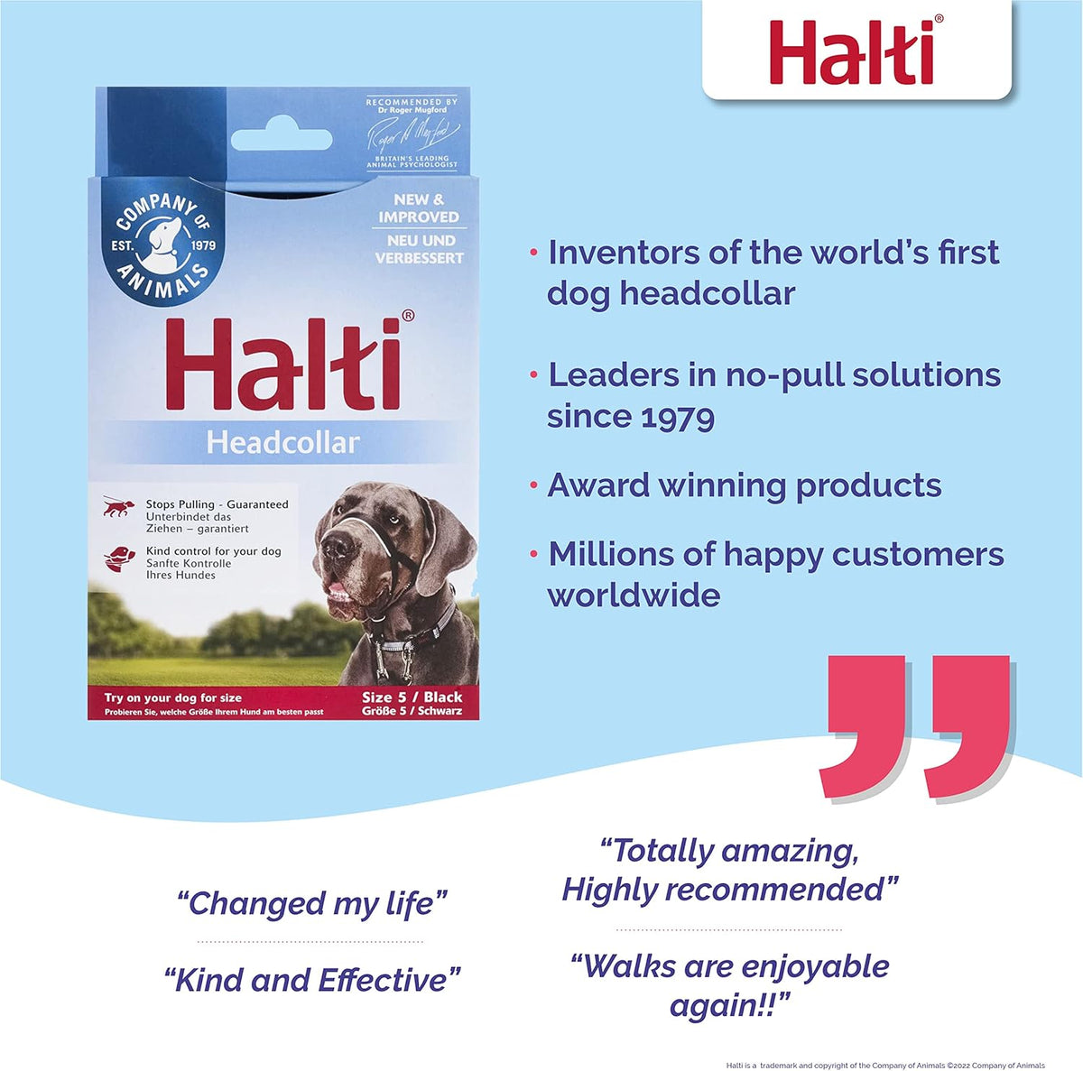 HALTI Adjustable Dog Headcollar