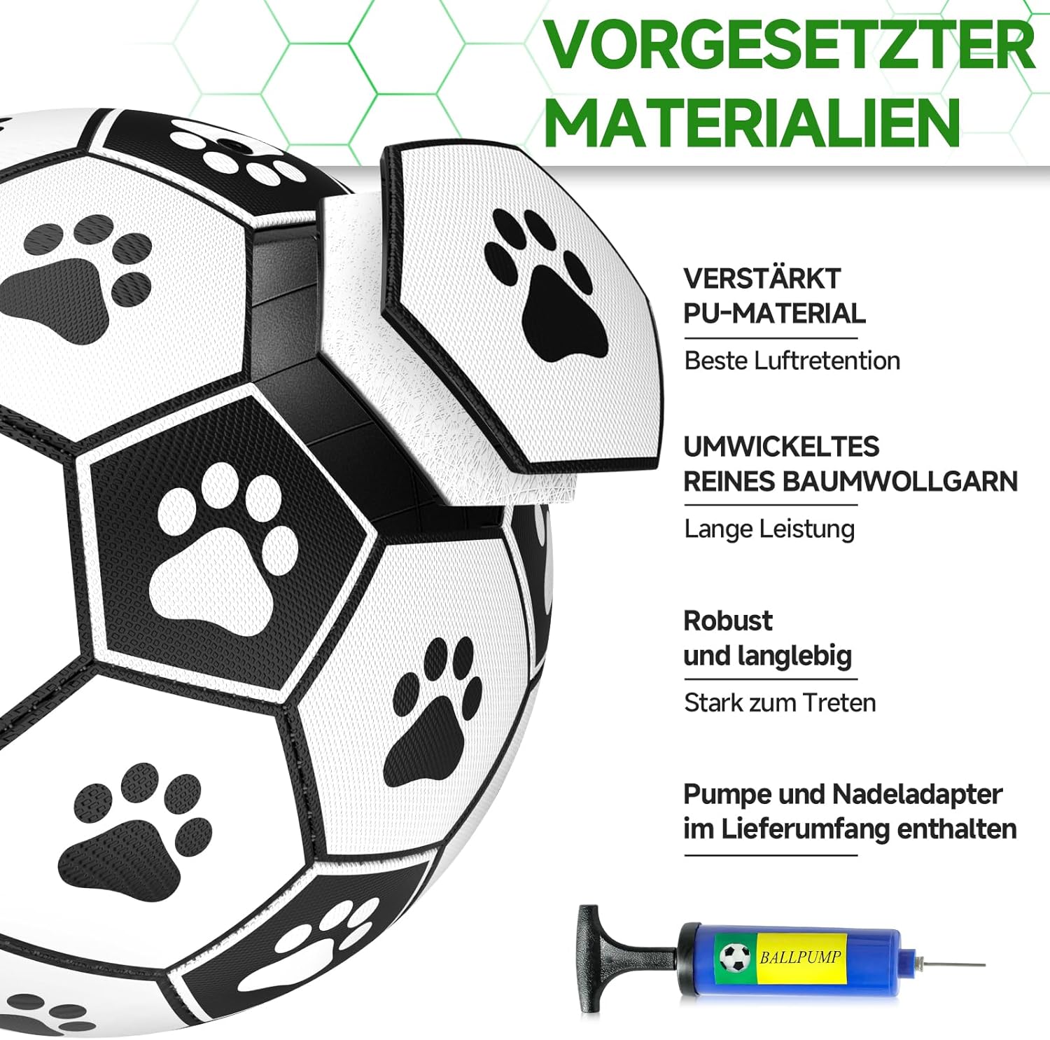 HETOO Interactive Dog Football Toys with Grab | PetNestUK