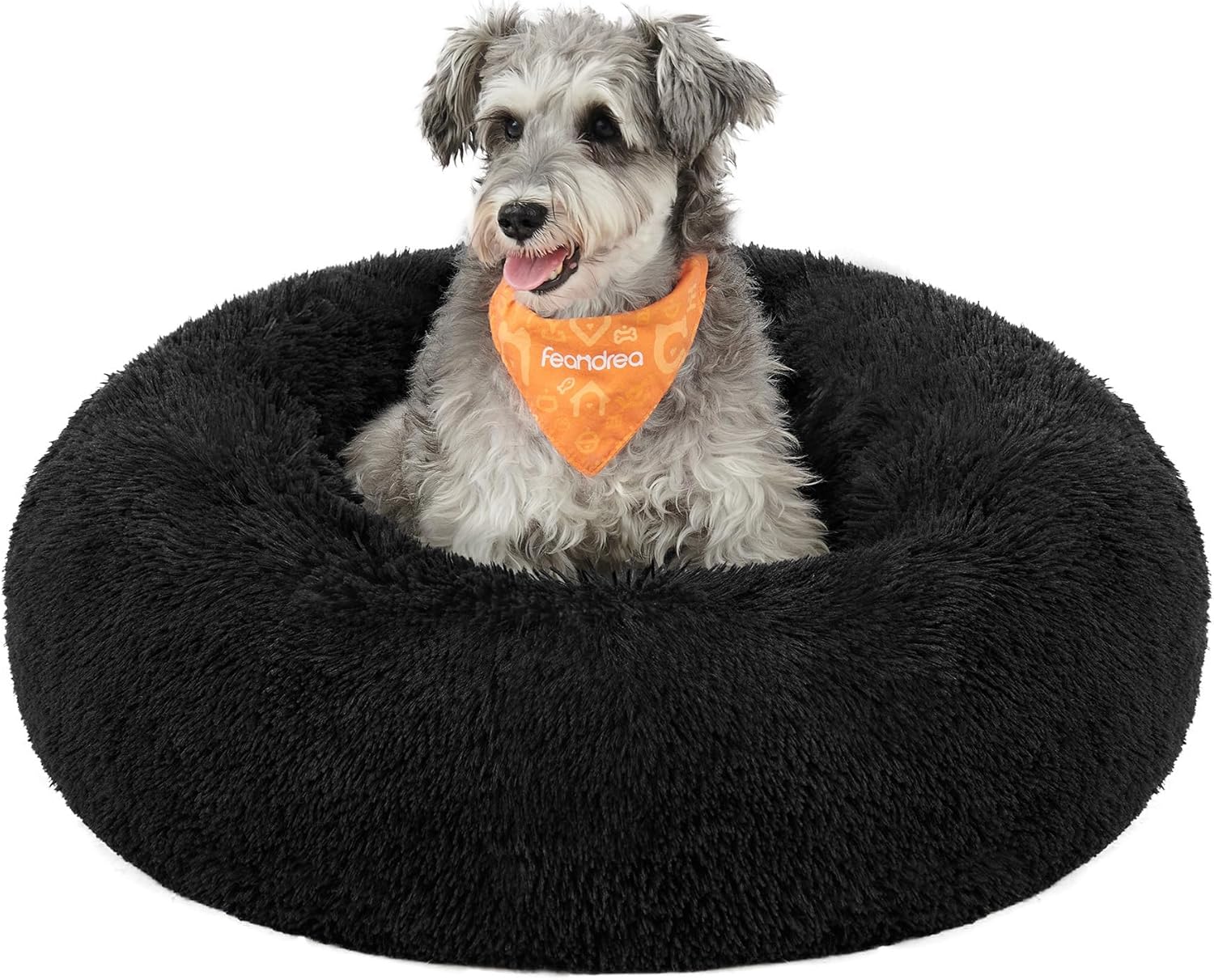 Feandrea Dog Bed, Donut Cat Bed, Fluffy Calming | PetNestUK