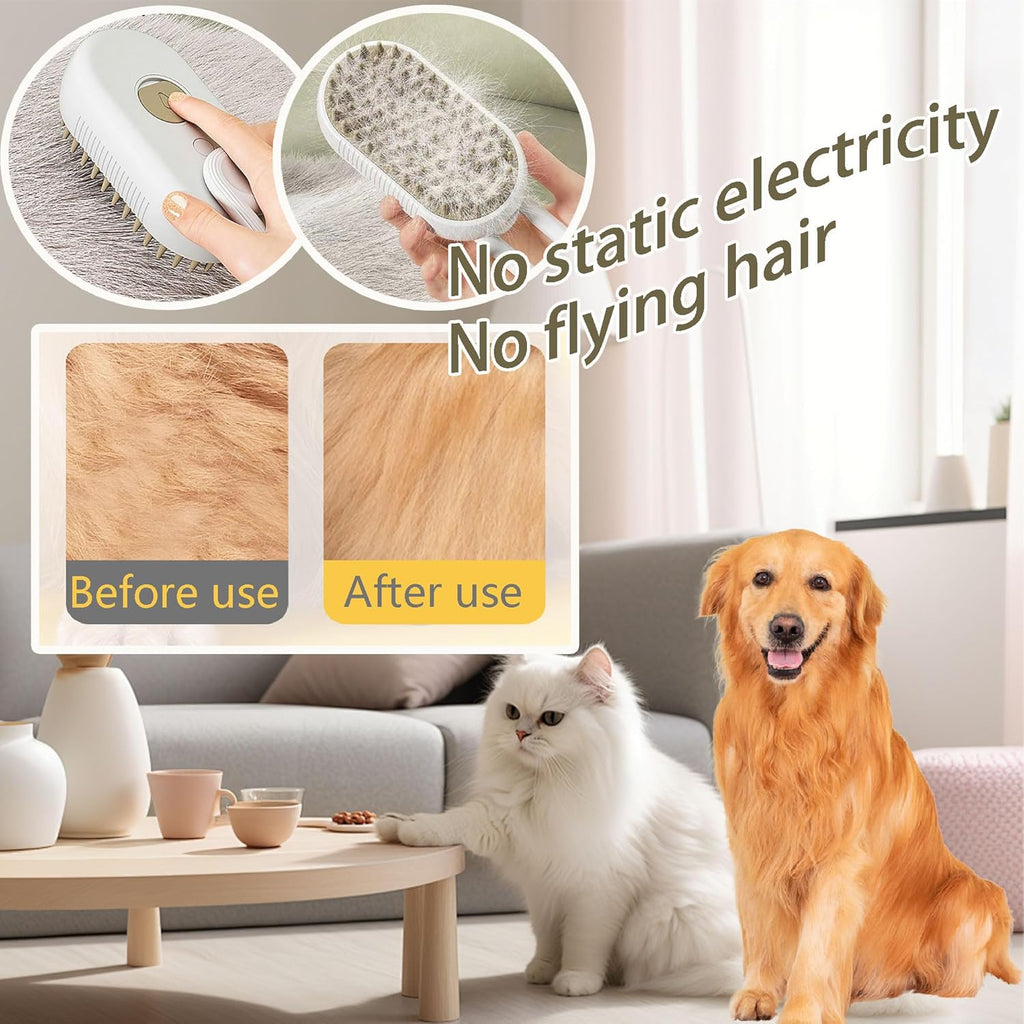 Cat Steam Brush for Shedding Cloud Care Cat | PetNestUK