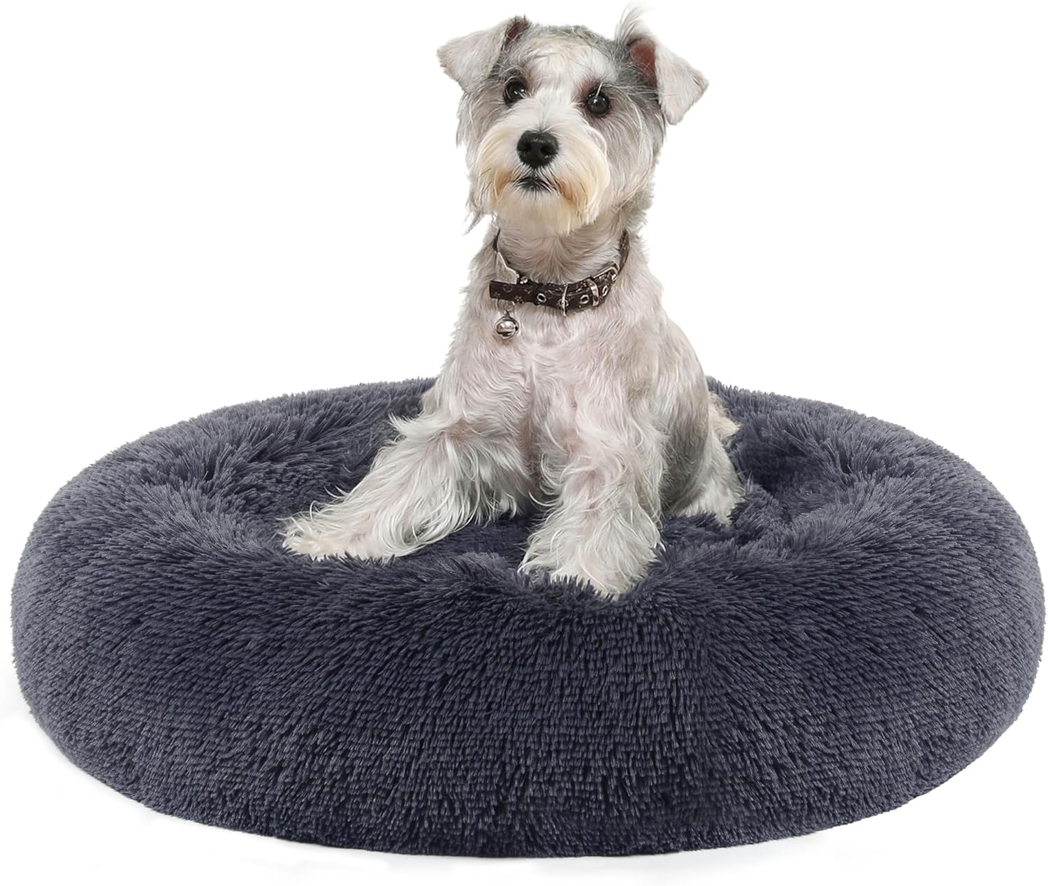 Feandrea Dog Bed, Donut Cat Bed, Fluffy Calming | PetNestUK