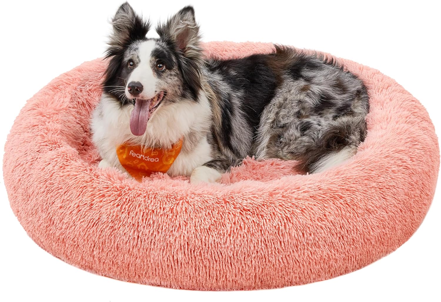 Feandrea Dog Bed, Donut Cat Bed, Fluffy Calming | PetNestUK