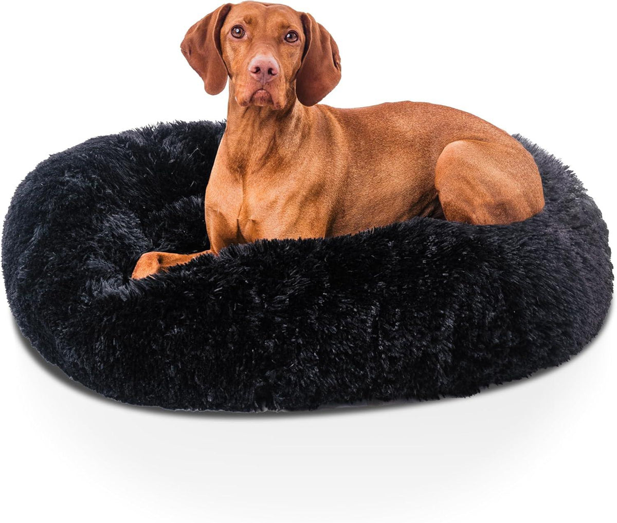 Woof & Whiskers Faux-Fur Donut Pet Bed