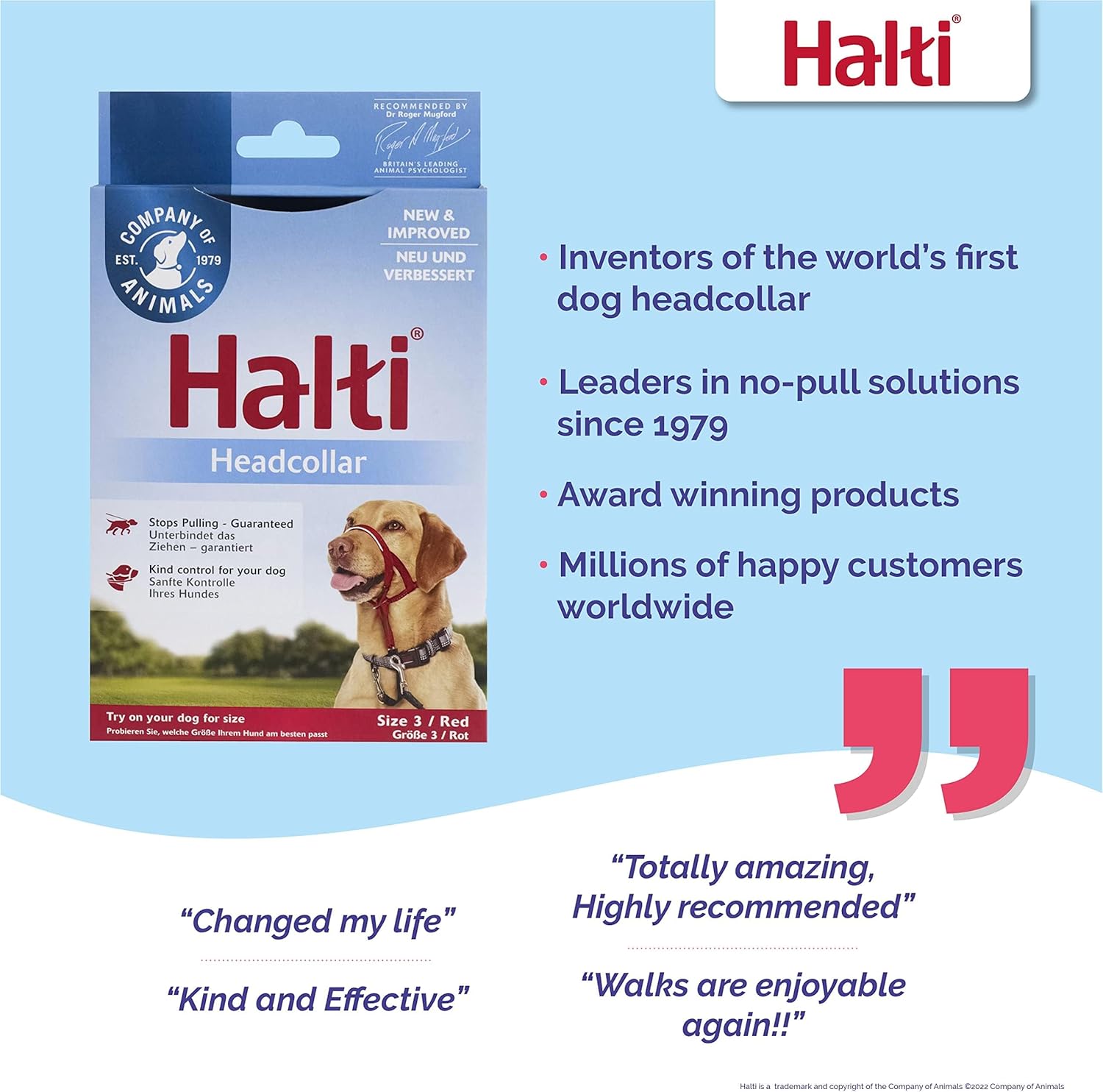 HALTI Headcollar, UK Bestselling Harness to Stop | PetNestUK