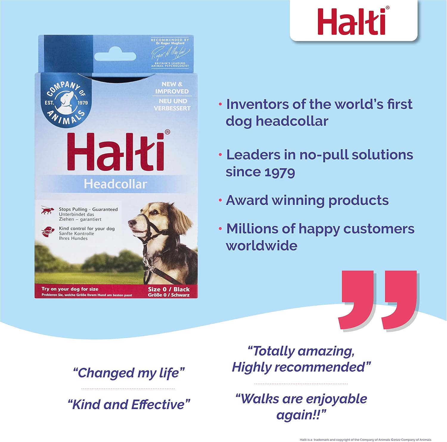 HALTI Headcollar, UK Bestselling Harness to Stop | PetNestUK