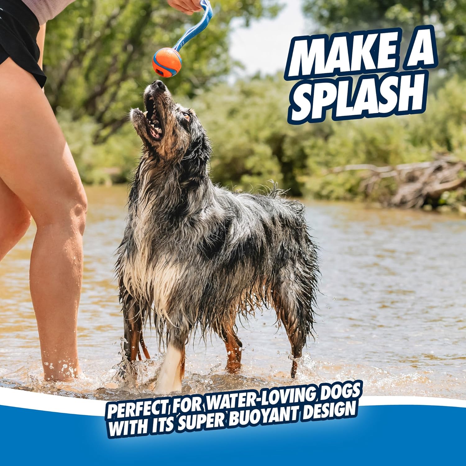 Chuckit! Ultra Tug Dog Toy With Rubber Ball Tug | PetNestUK