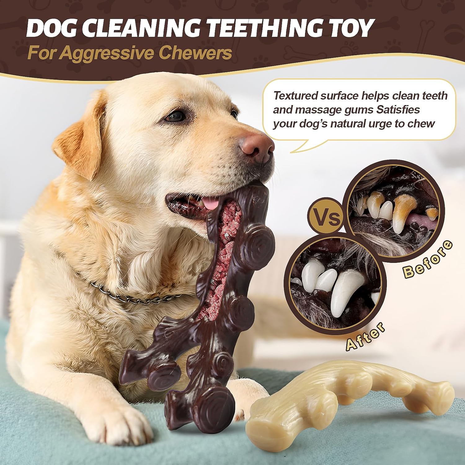 GASAPET Dog Chew Toys for Aggressive Chewers,2 | PetNestUK