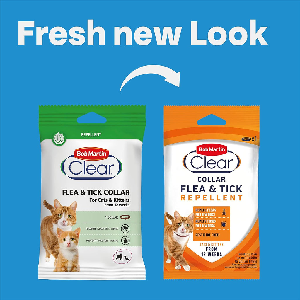 Bob Martin Clear Flea Repellent Collar for Cats | PetNestUK