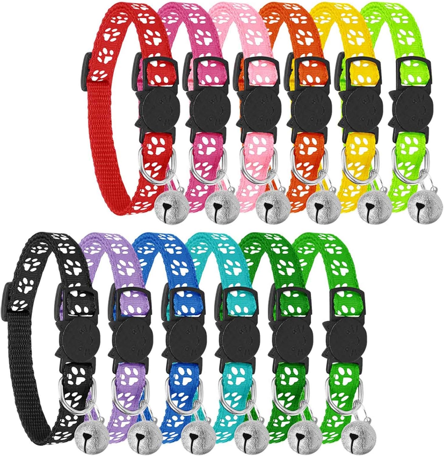 Reflective Cat Collars with Bells, Safe Quick | PetNestUK