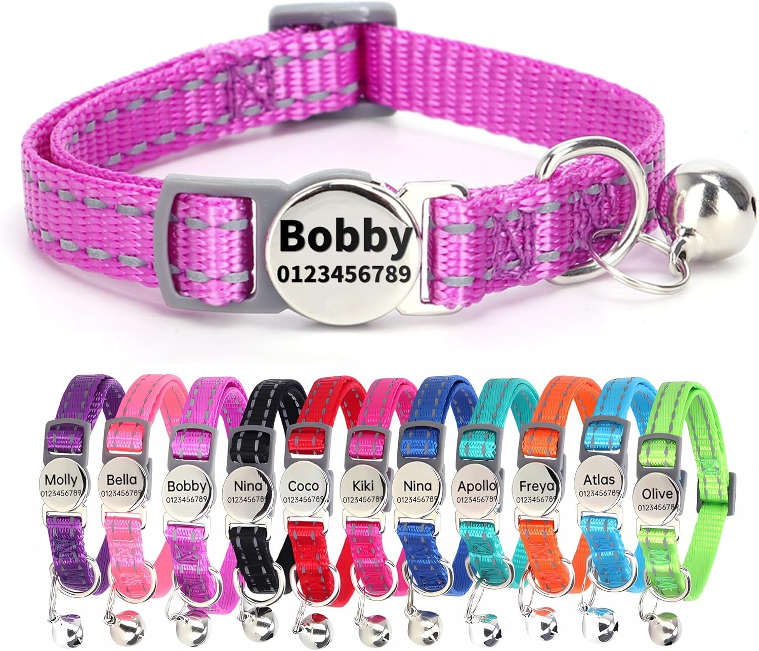 SEOUGEE Cat Collar Quick Release with | PetNestUK