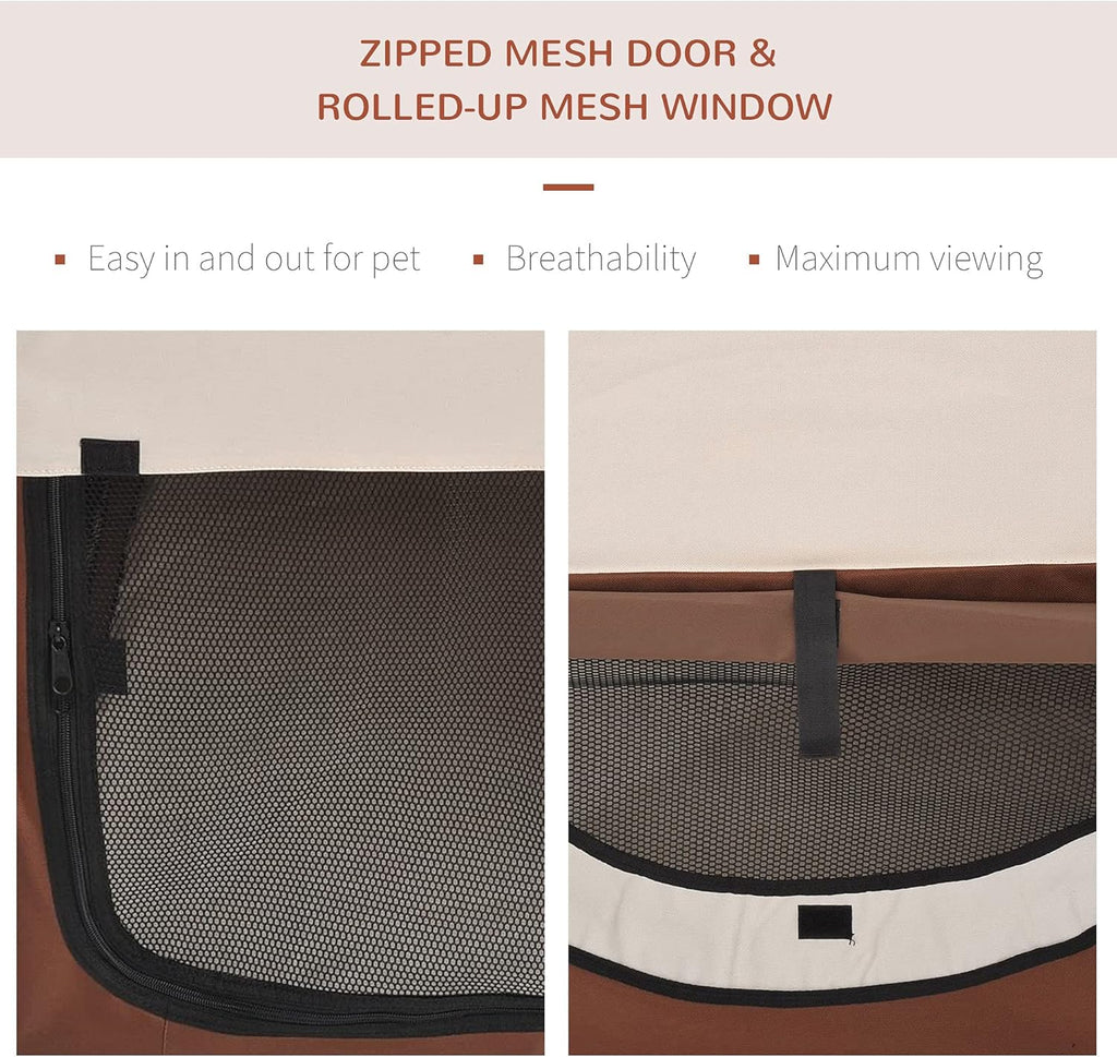 Pawhut Folding Fabric Soft Pet Crate Dog Cat | PetNestUK