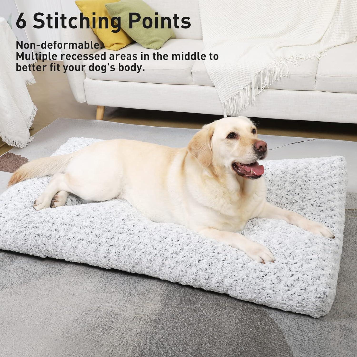 KSIIA Large Dog Bed Washable, Calming Dog Bed, | PetNestUK