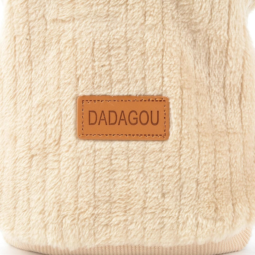 SMALLLEE_LUCKY_STORE Pet Ribbed Fleece Jumpers | PetNestUK