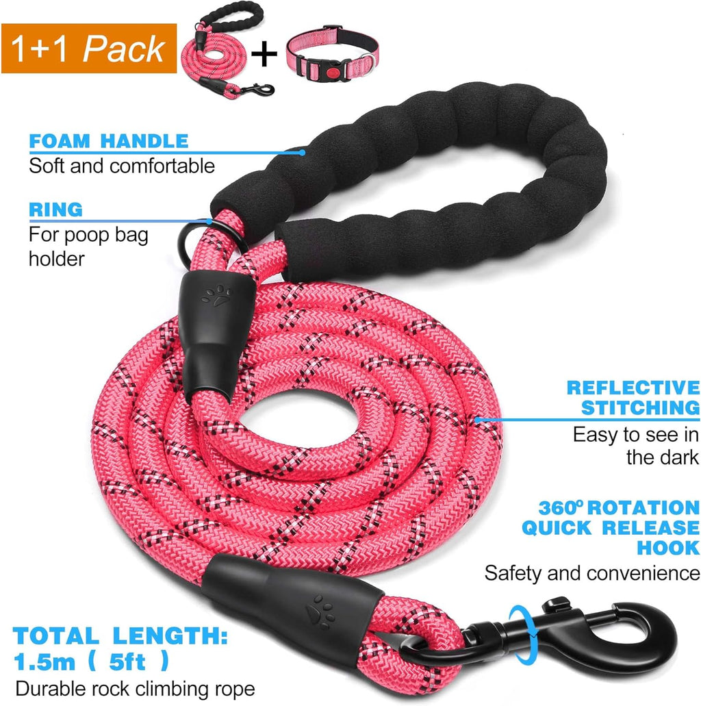 haapaw Reflective Dog Collar Padded with Soft | PetNestUK