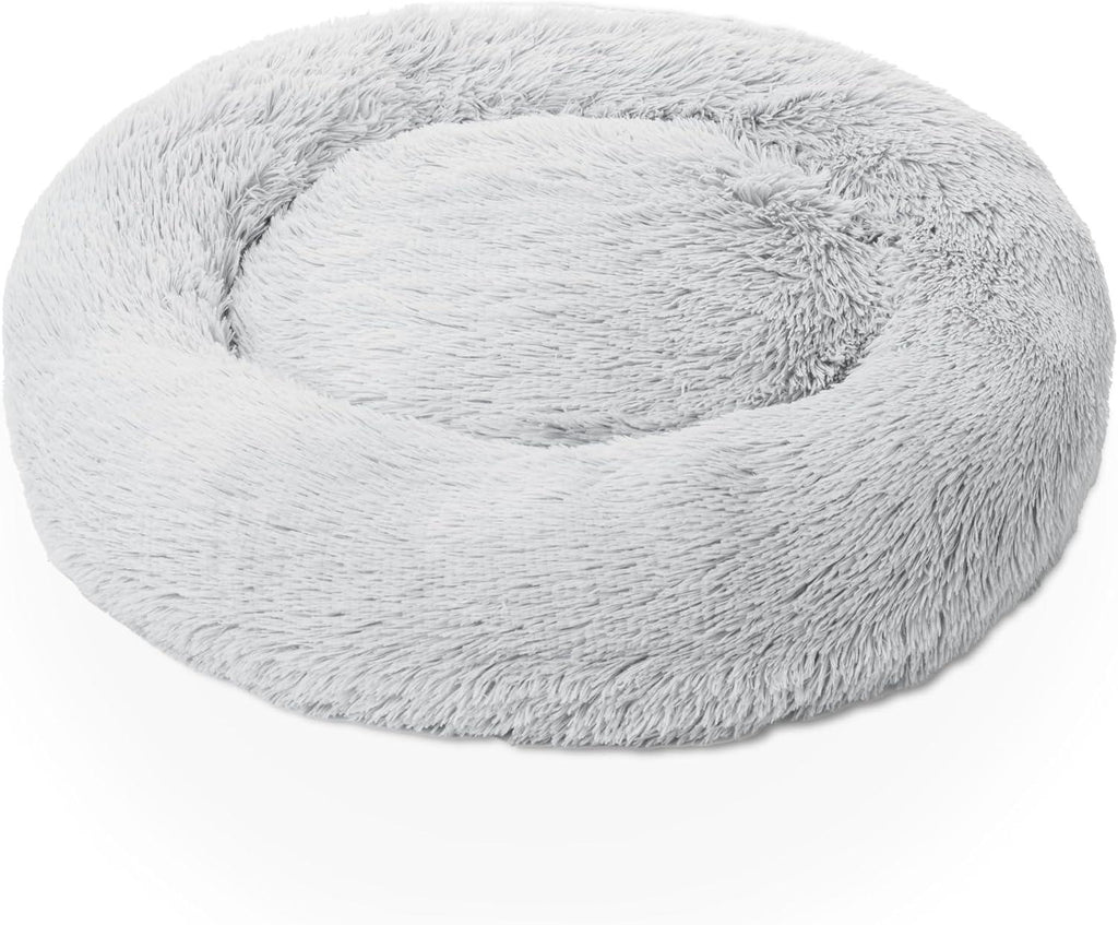 Woof & Whiskers Donut Beds For Dogs Grey Dog Bed | PetNestUK