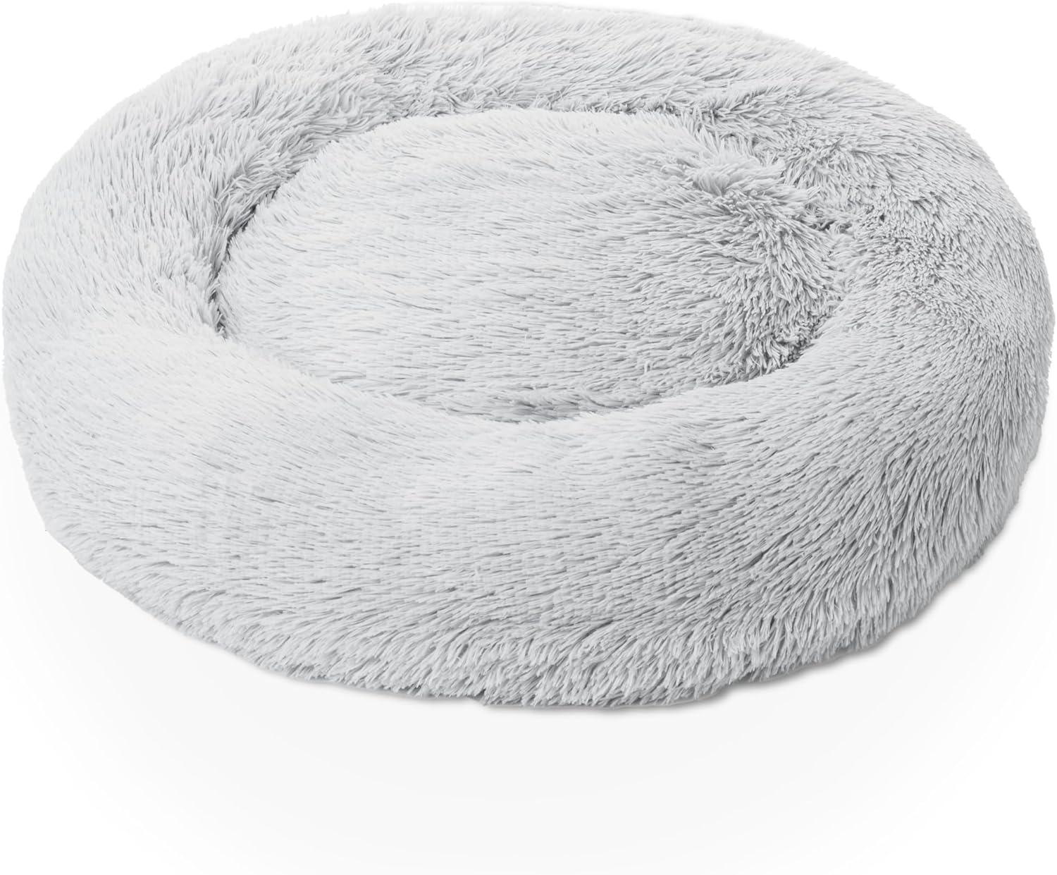 Woof & Whiskers Donut Beds For Dogs Grey Dog Bed | PetNestUK