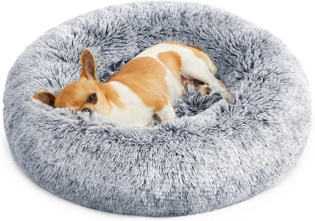 Feandrea Dog Bed, Donut Cat Bed, Fluffy Calming | PetNestUK
