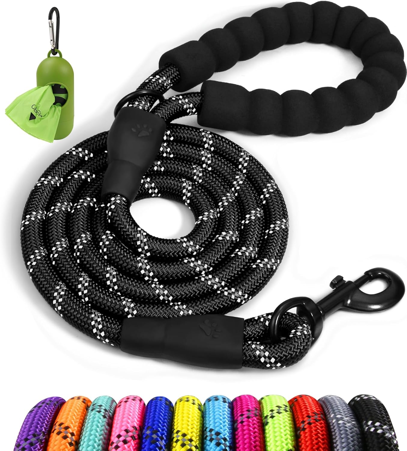 Taglory Rope Dog Lead with Soft Padded Handle, | PetNestUK