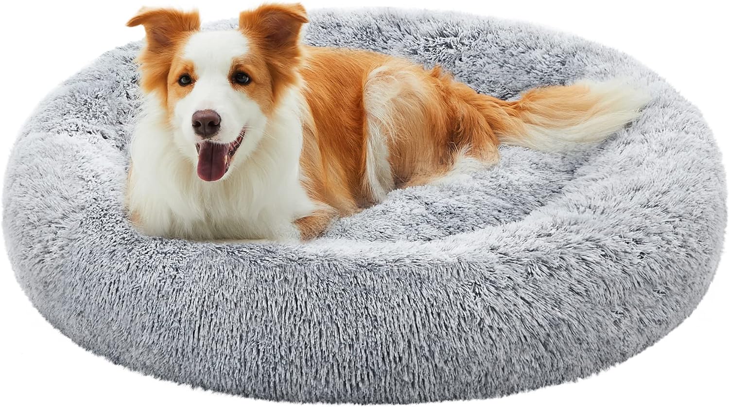 Feandrea Dog Bed, Donut Cat Bed, Fluffy Calming | PetNestUK