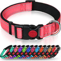 Taglory Reflective Nylon Dog Collar with Safety | PetNestUK