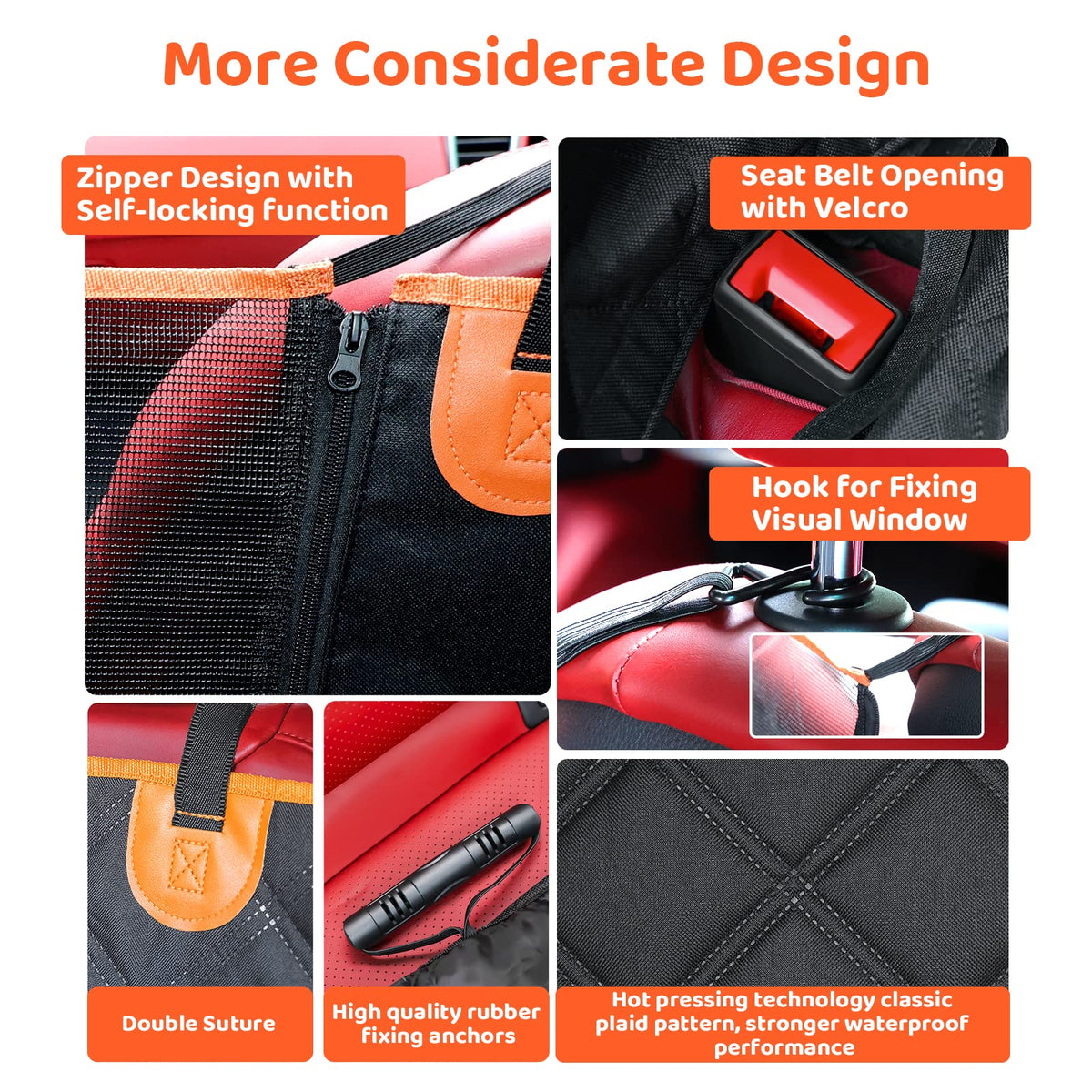 KYG Dog Car Hammock and Seat Cover