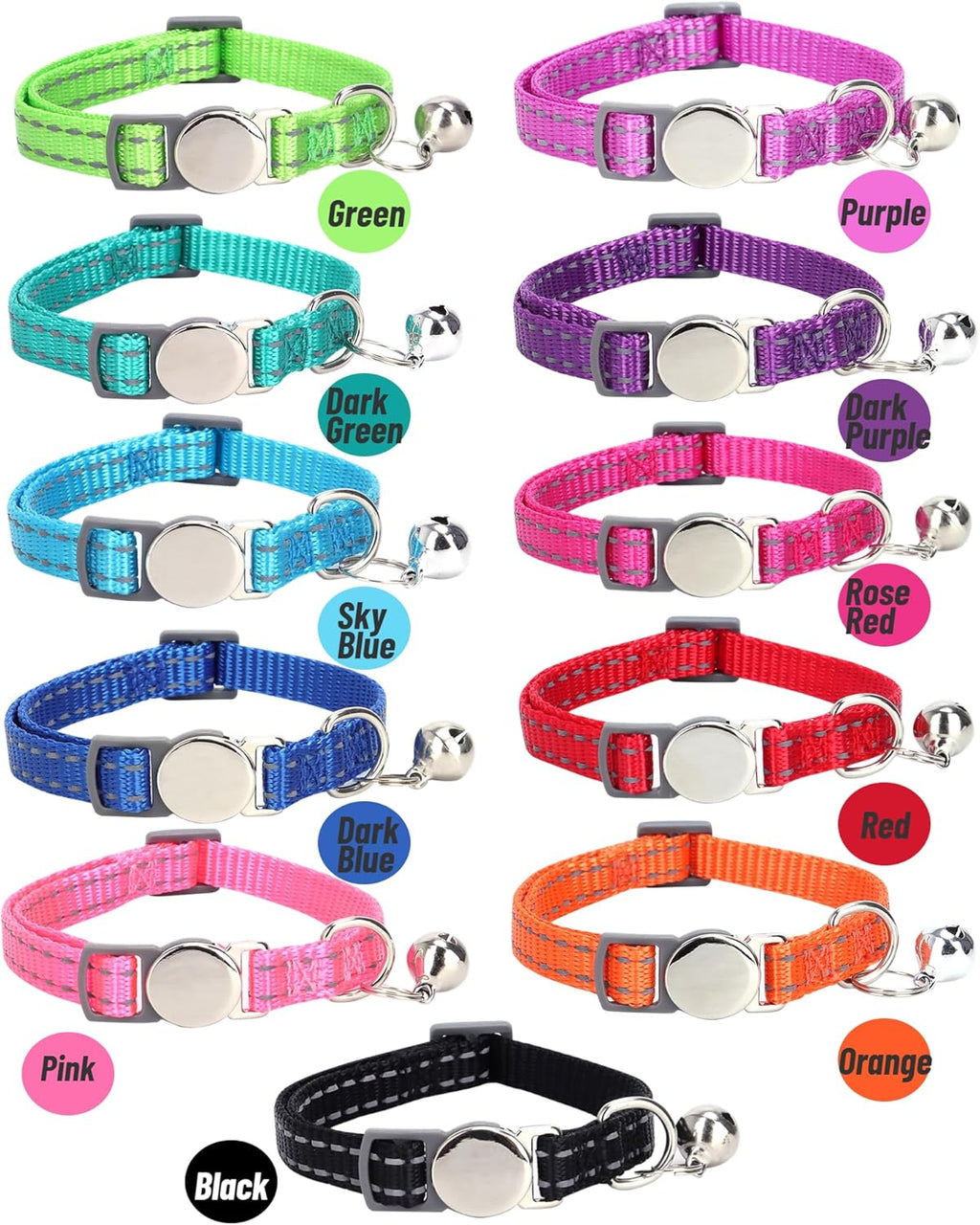 SEOUGEE Cat Collar Quick Release with | PetNestUK
