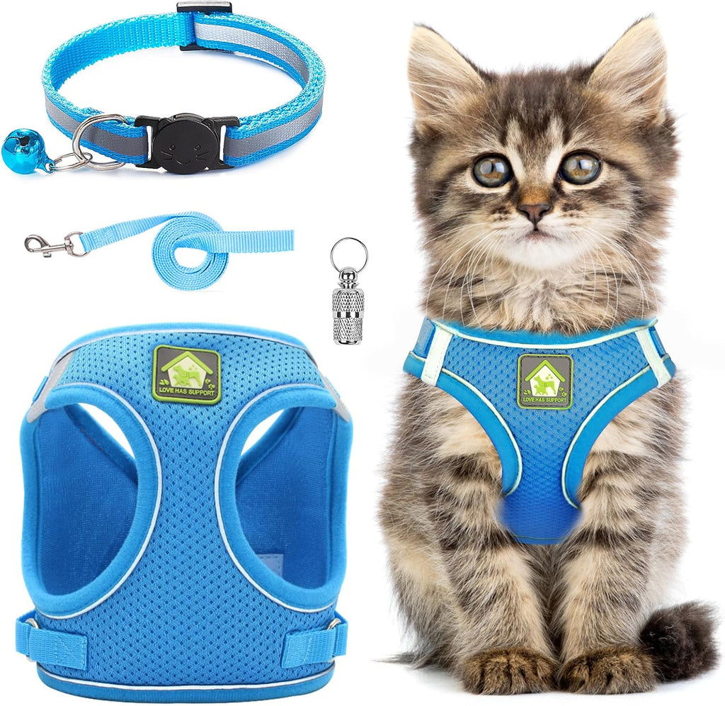 Reflective Mesh Pet Harness and Lead Set