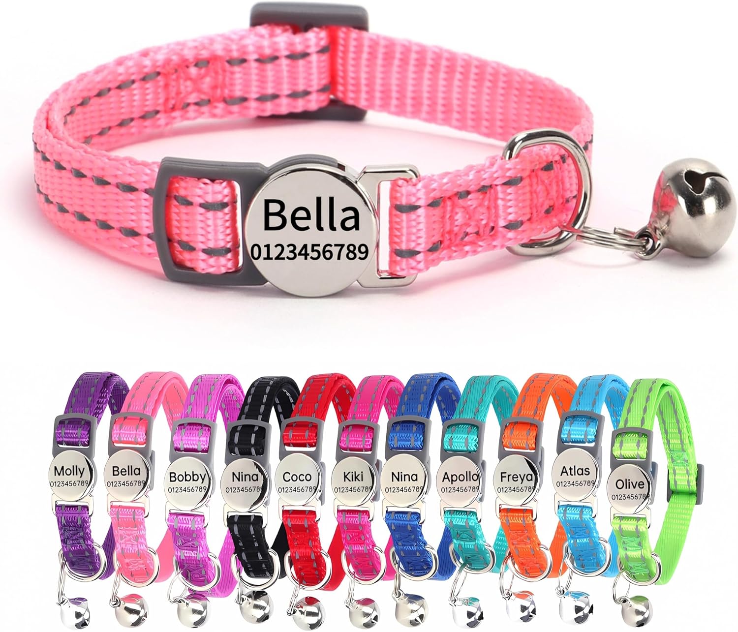 SEOUGEE Cat Collar Quick Release with | PetNestUK
