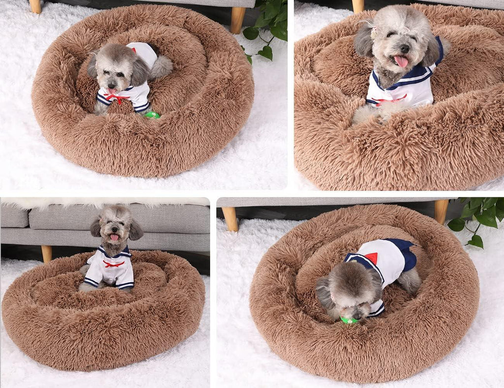 YOJOGEE Calming Donut Puppy Bed for Medium Small | PetNestUK