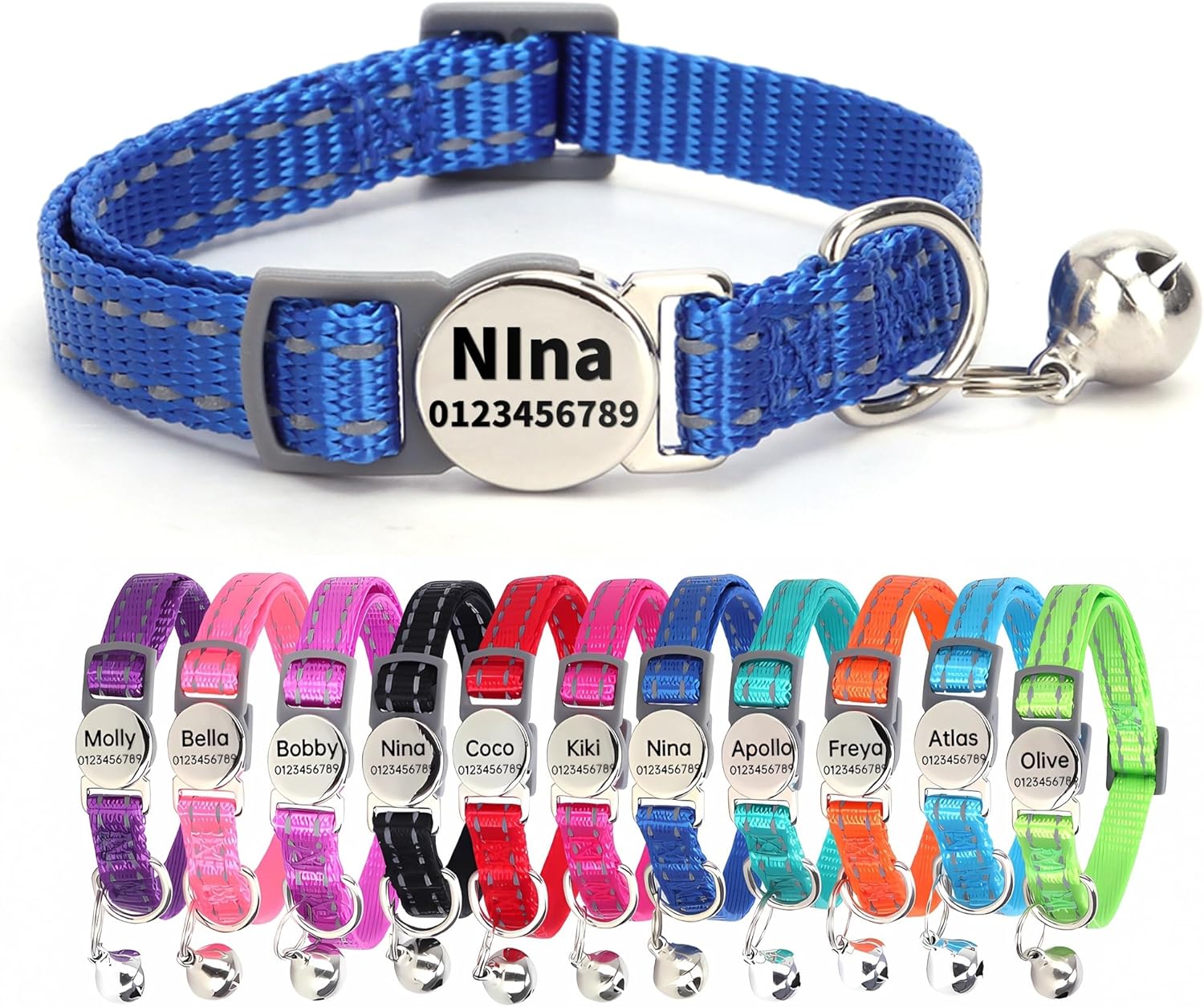 SEOUGEE Cat Collar Quick Release with | PetNestUK