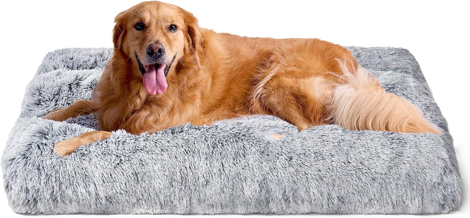 EHEYCIGA Calming Dog Bed Medium, Fluffy Anti | PetNestUK