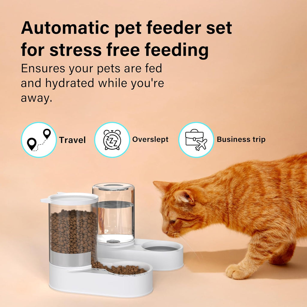 Automatic Food Feeder and Waterer Set 3.2L, 2 | PetNestUK