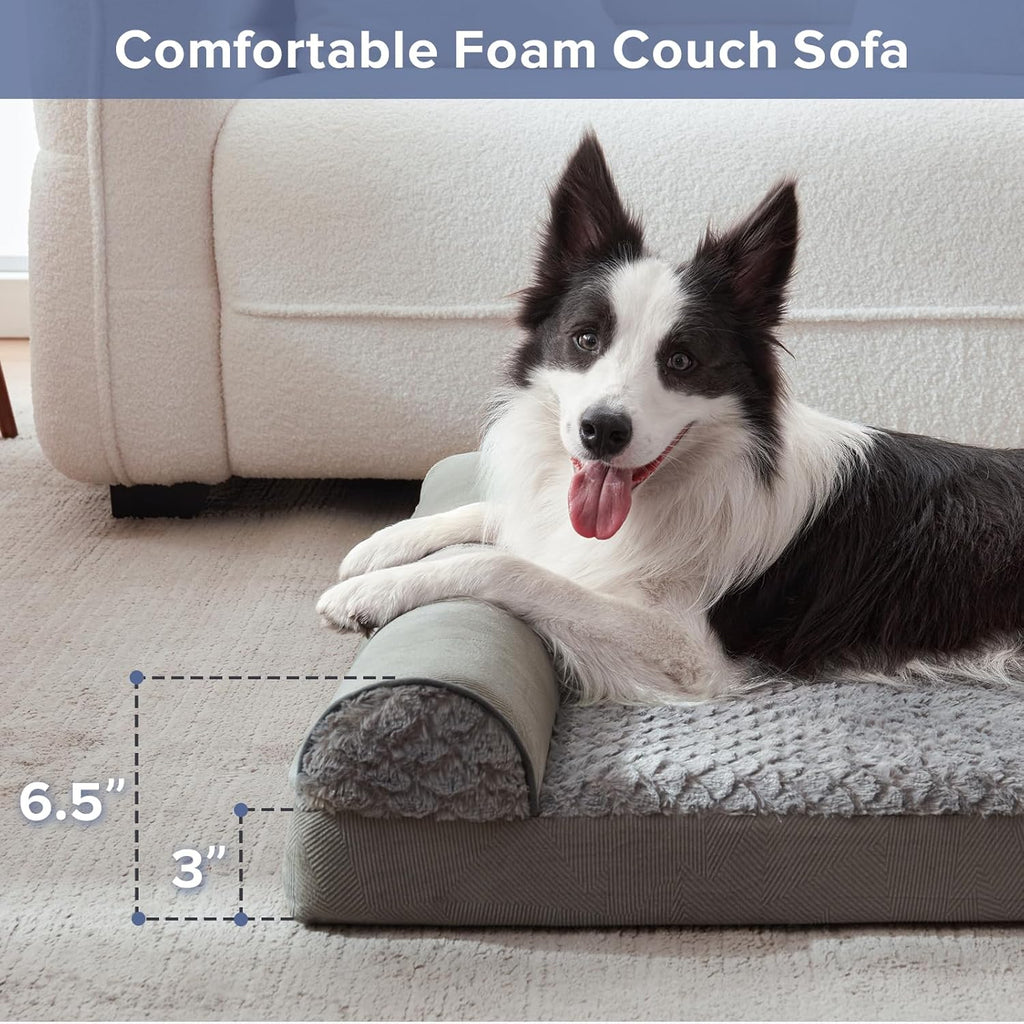 FURTIME Large Dog Bed(89 x 64cm), Orthopedic | PetNestUK