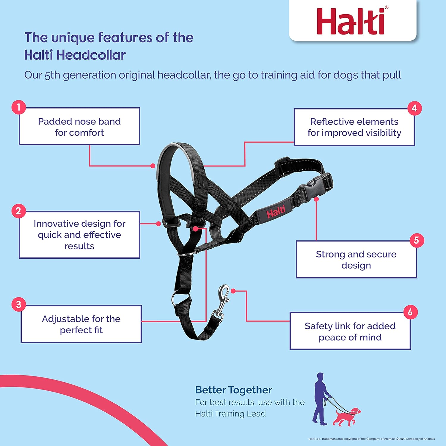 HALTI Headcollar, UK Bestselling Harness to Stop | PetNestUK