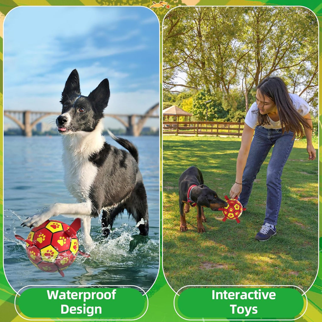 HETOO Dog Football with Grab Tabs