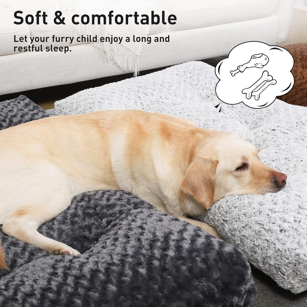 KSIIA Large Dog Bed Washable, Calming Dog Bed, | PetNestUK
