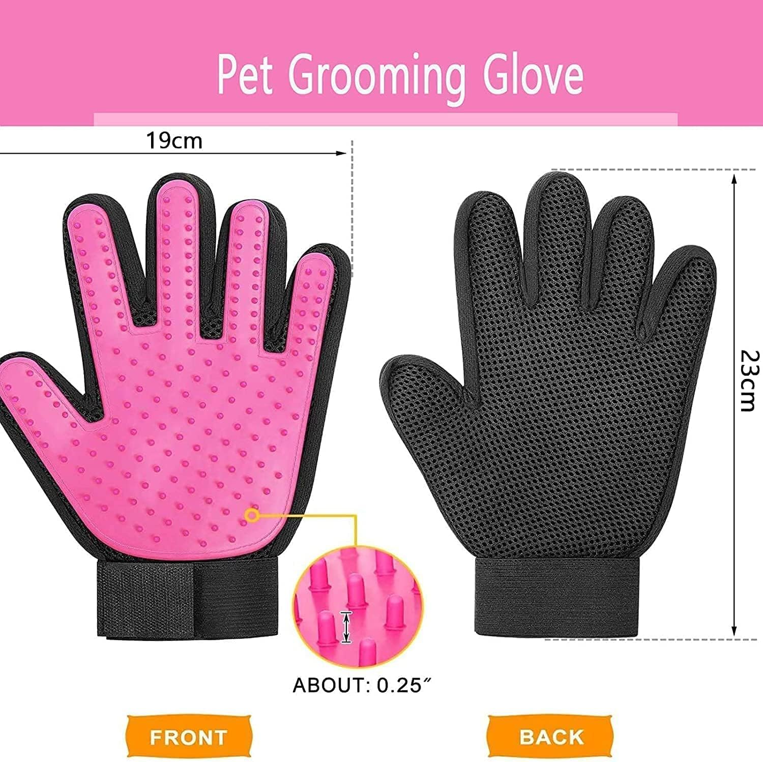 [Upgrade] Pet Dog Cat Grooming Glove,Gentle | PetNestUK
