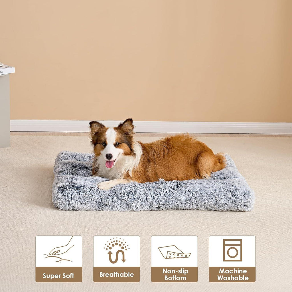 EHEYCIGA Calming Dog Bed Medium, Fluffy Anti | PetNestUK