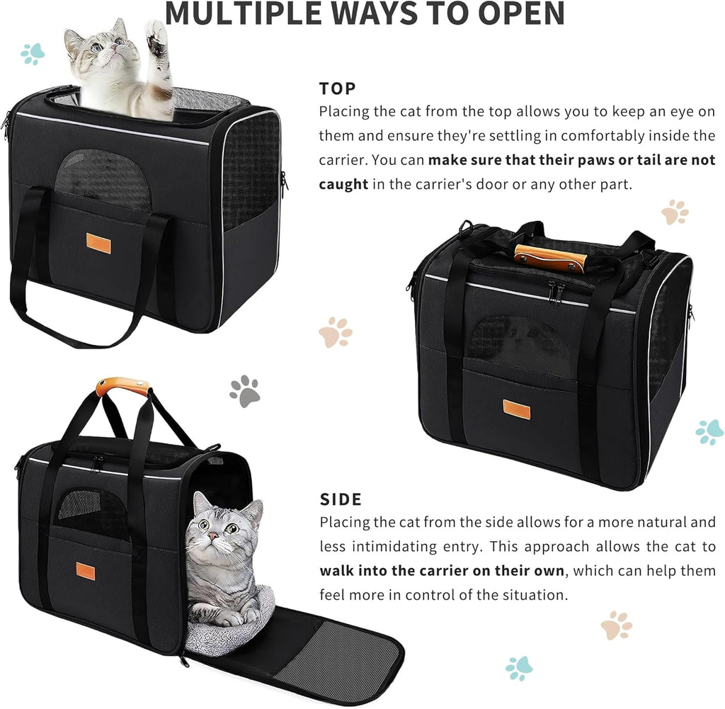 SOKANA Foldable Cat Carrier - Large Pet Carrier | PetNestUK