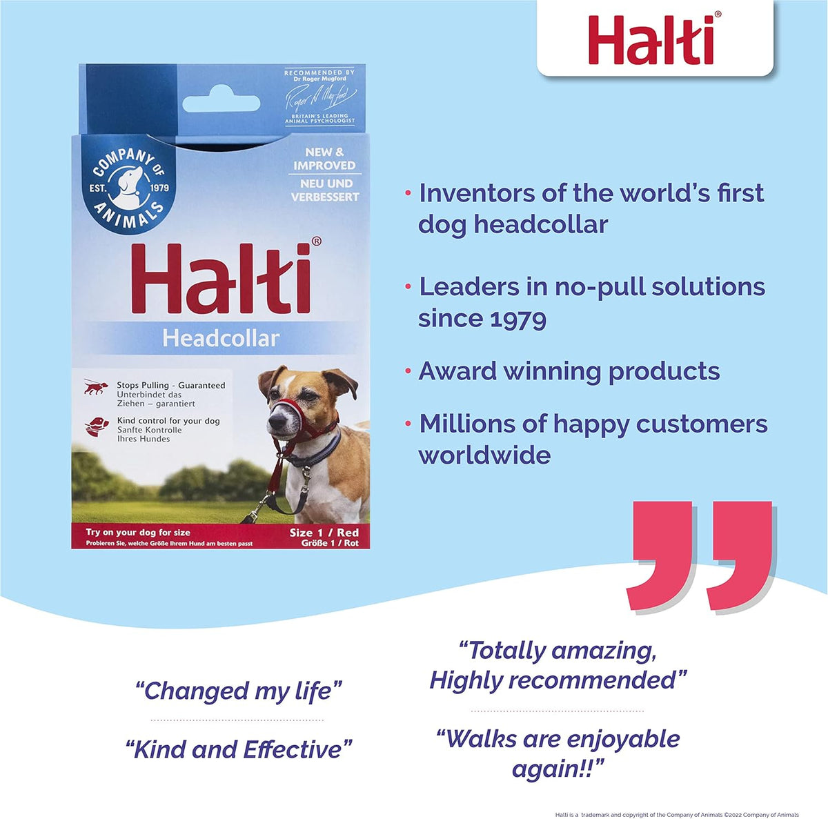 HALTI Adjustable Dog Headcollar