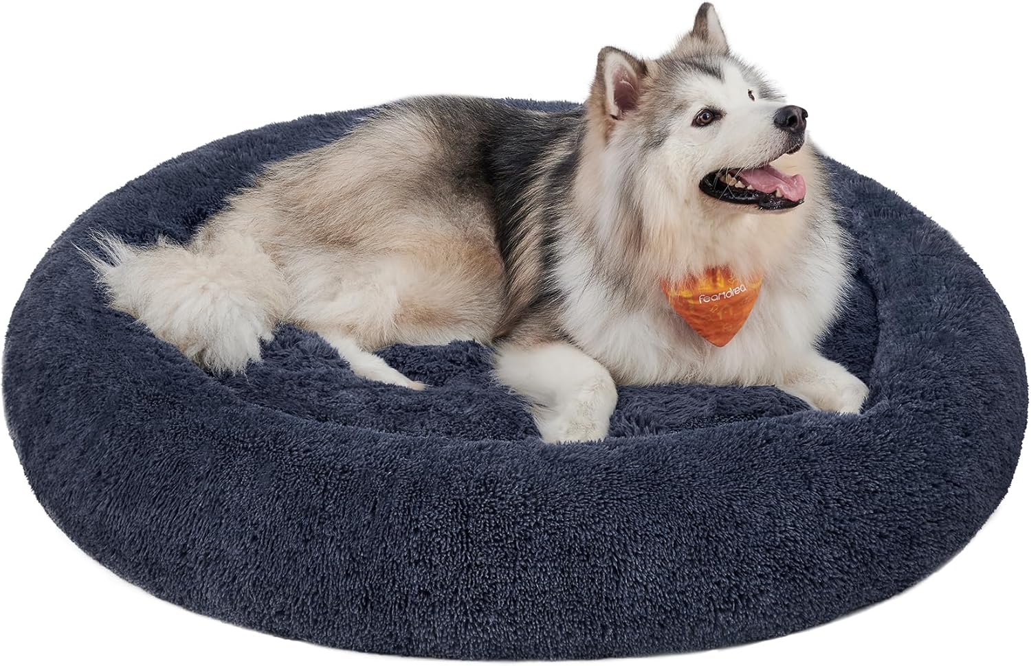 Feandrea Dog Bed, Donut Cat Bed, Fluffy Calming | PetNestUK