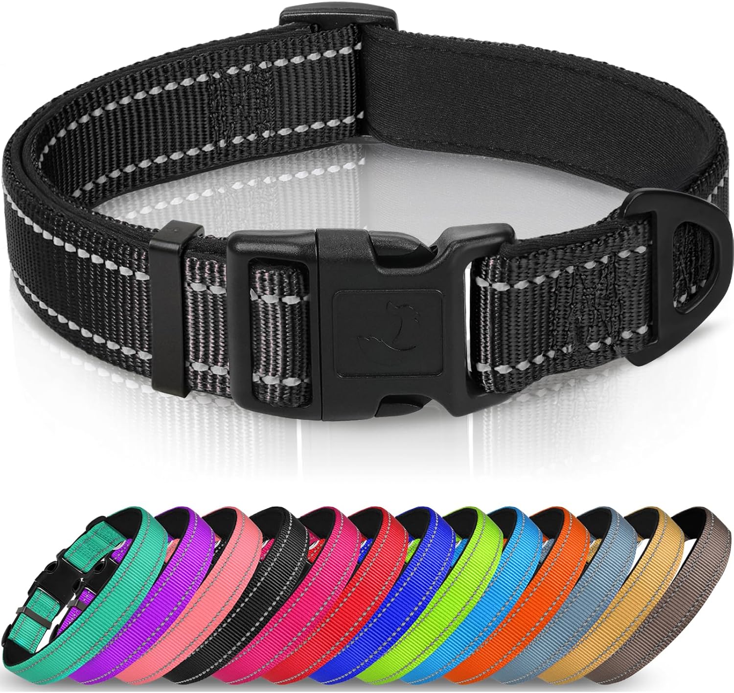 Joytale Reflective Dog Collar, Soft Neoprene | PetNestUK