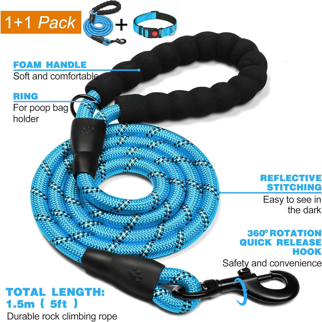 haapaw Reflective Dog Collar Padded with Soft | PetNestUK