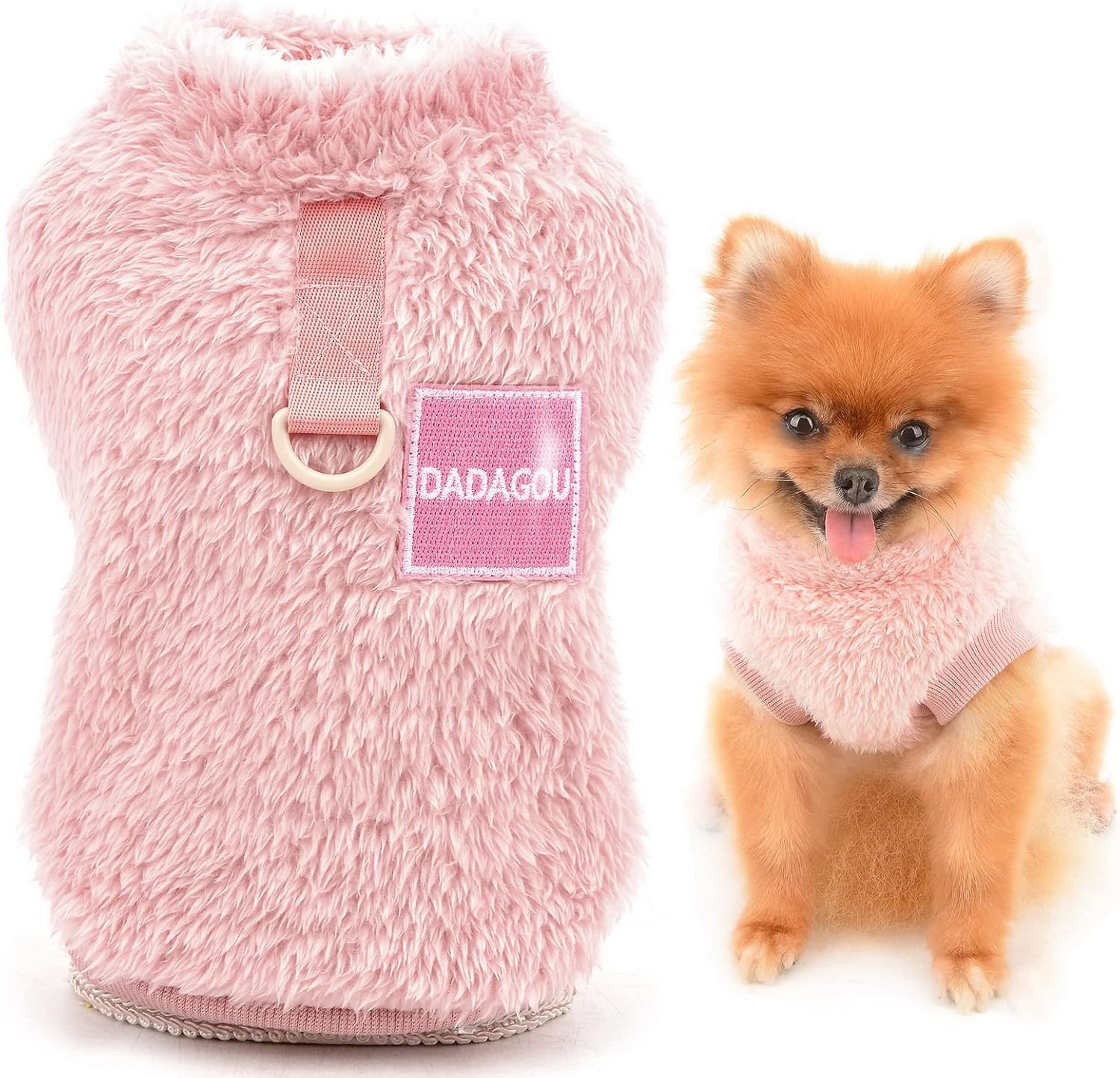 SMALLLEE_LUCKY_STORE Pet Sherpa Fleece Jumper | PetNestUK
