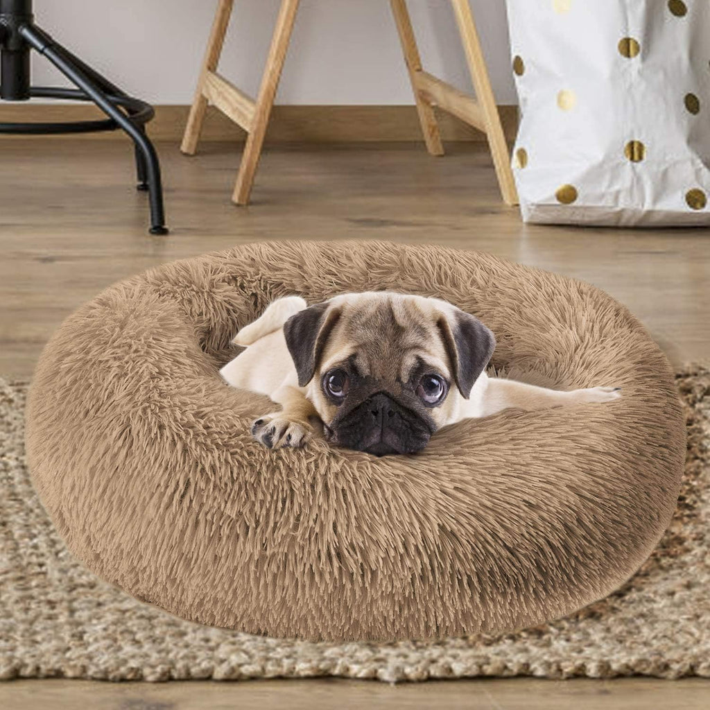 MFOX Faux-Fur Donut Pet Bed